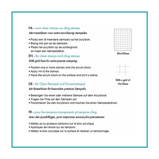 Akrylový blok Studio Light - 8x10 cm