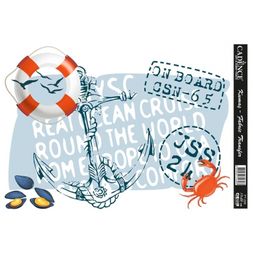 Transferový obrázek na textil Cadence, 17x25 cm - Kotva