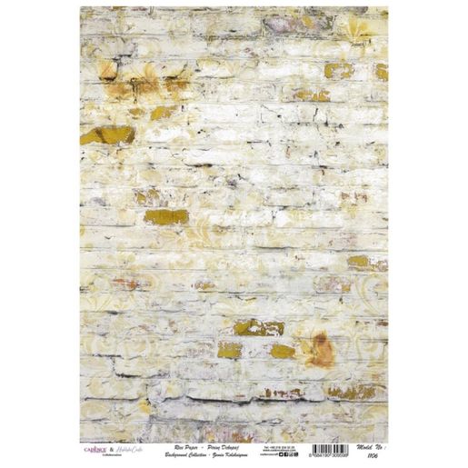 Rýžový papír Cadence - Cihlová zeď - VYBERTE VELIKOST