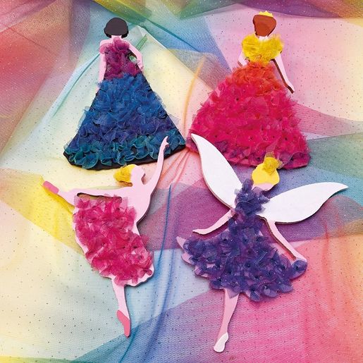 Kreativní sada pro děti Aladine - Tylové šatičky