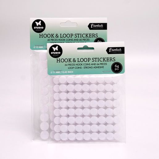 Suchý zip samolepicí Studio Light, 60 ks - 1,3 cm