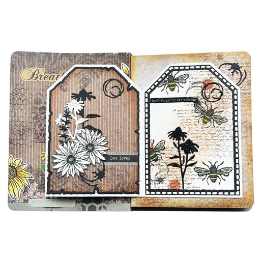 Šablona na obkreslení Studio Light "Sweet Bee Memories" - Sešit art journal