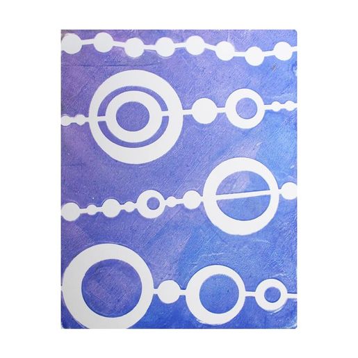 Gelli plate, šablona Beads