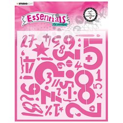 Šablona Studio Light "Art by Marlene", 20x20 cm - Číslice