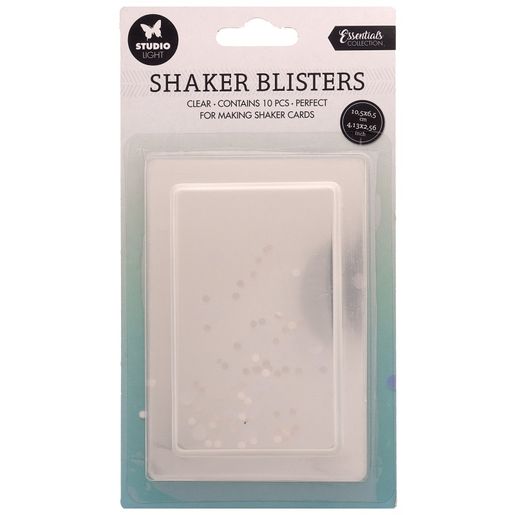 Plastová krytka na výrobu chrastidla Studio Light, 10,5x6,5 cm, 10 ks - Obdélník