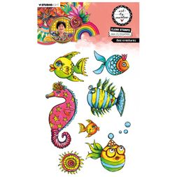 Gelová razítka Studio Light "25“, 8 ks - Podmořské potvůrky