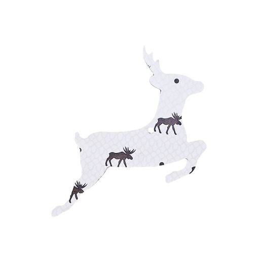 Dřevěný výřez k dekoraci Gomille, závěsný, 15 cm - Srneček