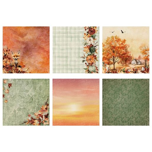 Blok podkladových papírů Studio Light "Everlasting Autumn", 20,3x20,3 cm, 36 l.