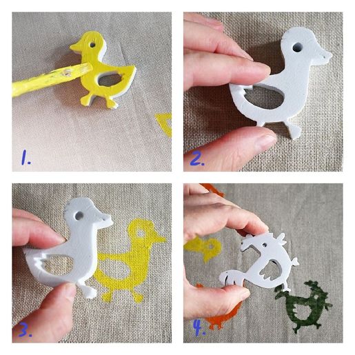 Malovací pěnová razítka Aladine Stampo Paint, 12 ks - Farma