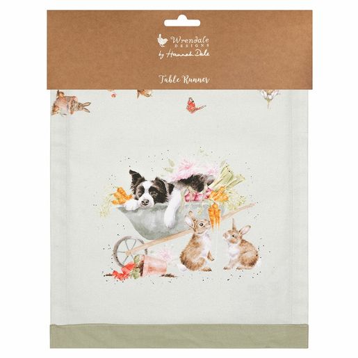 Běhoun na stůl Wrendale Designs "Garden Friends" - Zahradní zvířátka