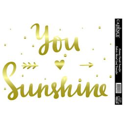 Nažehlovací nálepka Cadence, 21x30 cm, zlatá - Sunshine
