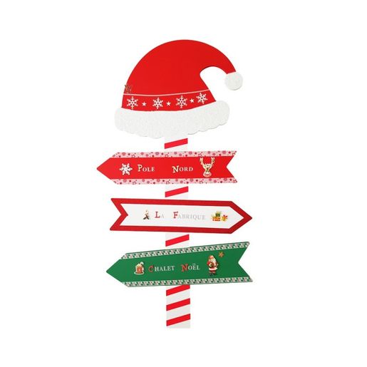 Dřevěný výřez k dekoraci Gomille, 40x78 cm - Vánoční rozcestník