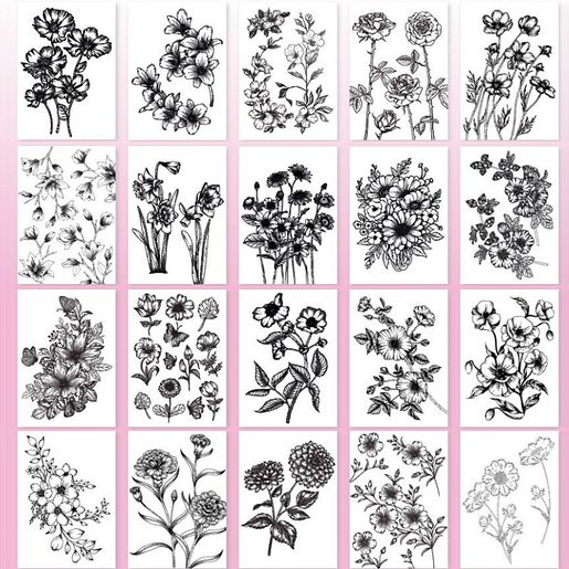 Omalovánky Studio Light, A5, 20 l. - Květiny