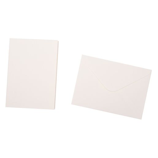 Přání a obálky Studio Light, 5"x7" (12,7x17,8 cm), 10 ks - krémové