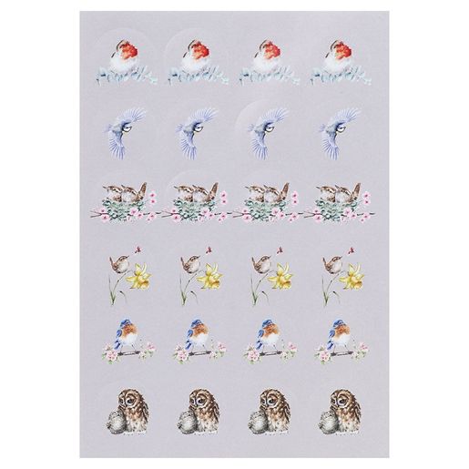 Kulaté samolepky Wrendale Designs "The Country Set", 144 ks - Zvířata