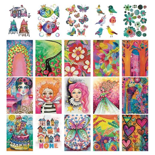 Kreativní blok Studio Light "25", 17x24 cm, 40 l. - Rozmarný svět