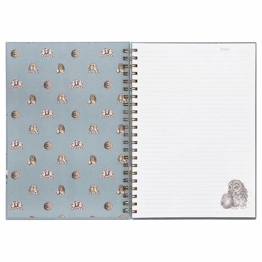Kroužkový blok Wrendale Designs "Owlets", A4, 90 l., linkovaný - Sovičky