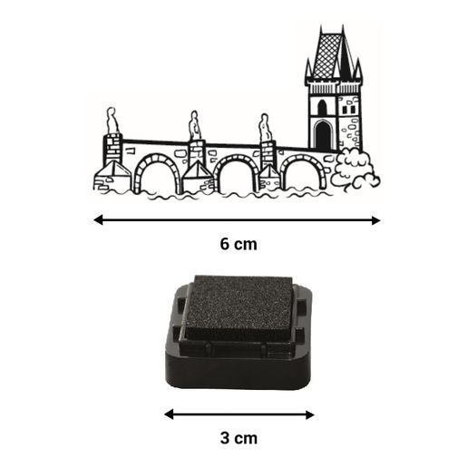 Razítka Aladine Stampo City, 12 ks - Praha