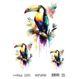 Transferový obrázek na textil Cadence, 25x35 cm - Tukan