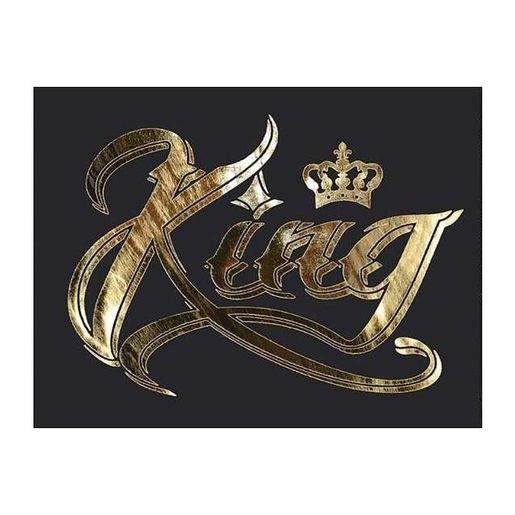 Nažehlovací nálepka Cadence, 21x30 cm, zlatá - King