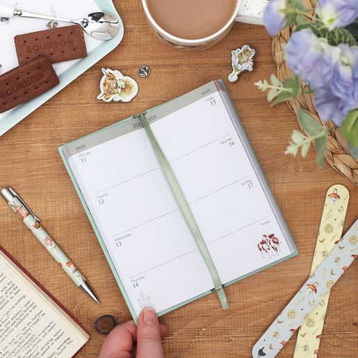 Kapesní diář 2026 Wrendale Designs - Zajíc