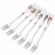 Dezertní vidličky s porcelánovou rukojetí Wrendale Designs, 6 ks - Lesní zvířata
