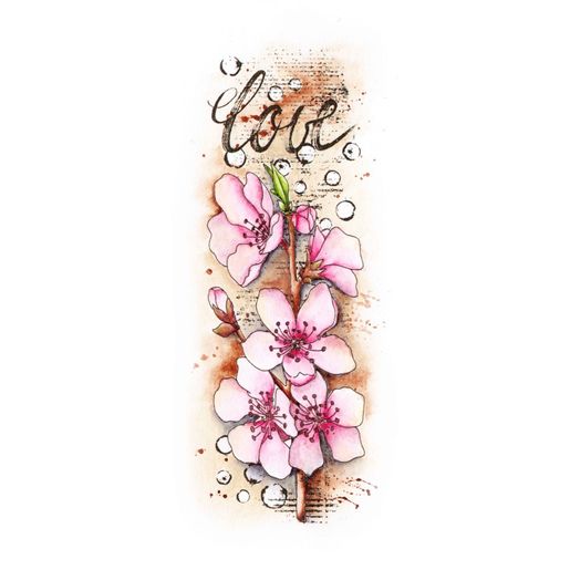 Gelové razítko Studio Light "Grunge", 14,8x5,2 cm - Sakura