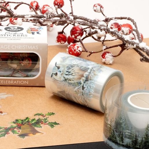 Průhledné samolepky Studio Light "Winter Wonderland" - Zima se zvířátky