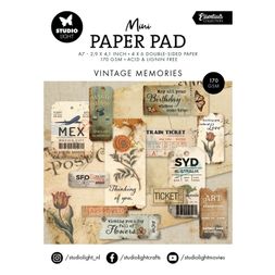 Mini kreativní blok Studio Light "Vintage Memories", A7, 24 l. - Vzpomínka