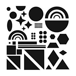 Šablona TCW - Shapes - VYBERTE VELIKOST