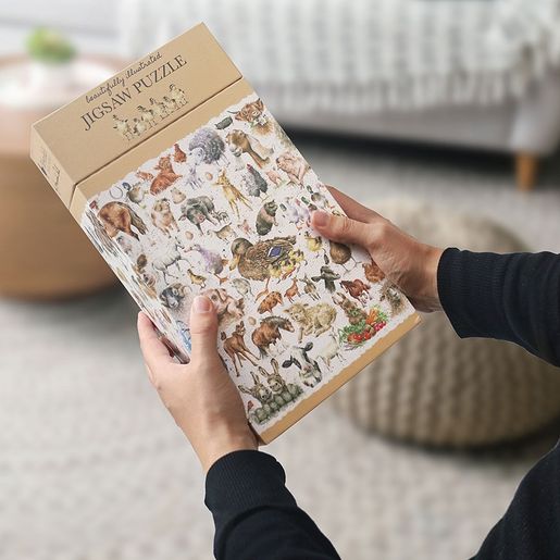 Puzzle Wrendale Designs "Farmyard Friends", 1000 dílků - Farma