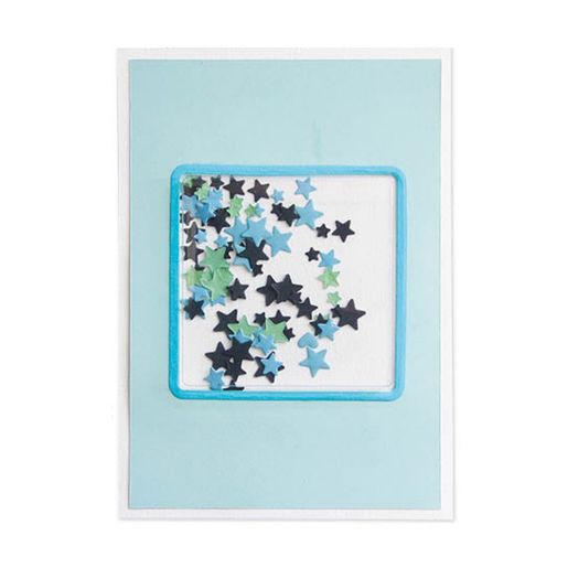 Plastová krytka na výrobu chrastidla Studio Light, 6,5x6,5 cm, 10 ks - Čtverec