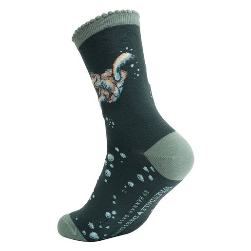 Dámské ponožky Wrendale Designs "Swimming School" - Želva