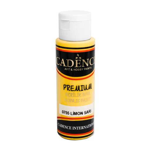 Akrylová barva Cadence Premium, 70 ml - lemon yellow, žlutá