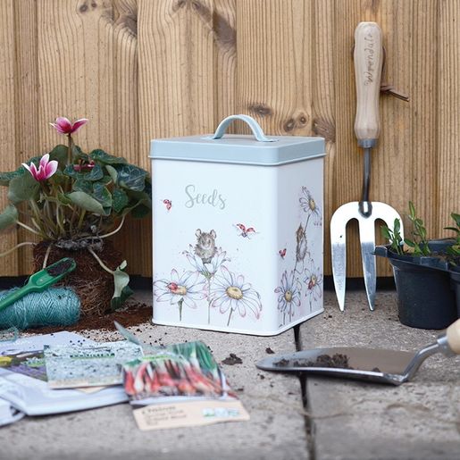 Plechová dóza na semínka Wrendale Designs "Gardening Range"