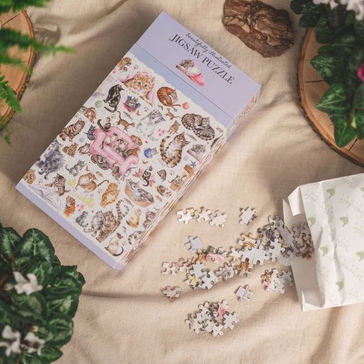 Puzzle Wrendale Designs "Feline Friends", 1000 dílků - Kočky