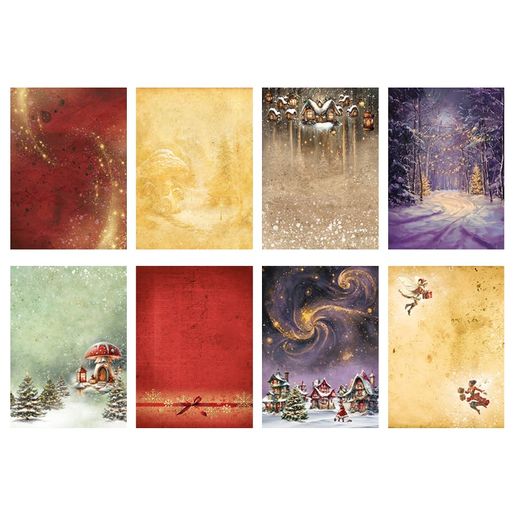 Kreativní blok s výseky Studio Light "Fairy Christmas", A4, 28 l. - Vánoce s vílami