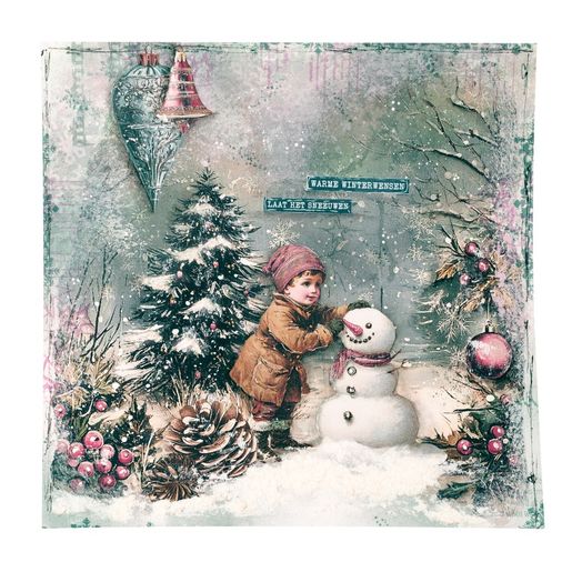 Papírové výseky Studio Light "Christmas Blush", 35 ks - Vánoce jako z pohádky