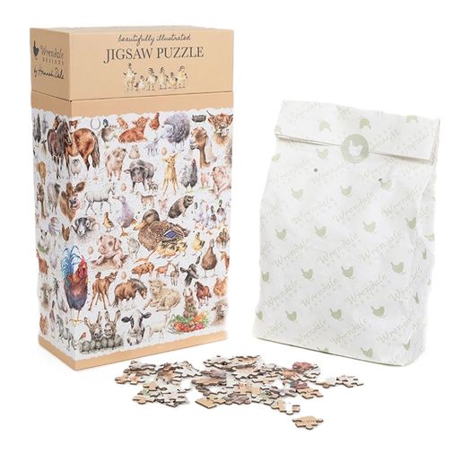 Puzzle Wrendale Designs "Farmyard Friends", 1000 dílků - Farma