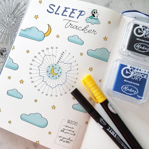 Diářová razítka Aladine Stampo Bullet Journal, 39 ks - Motivační