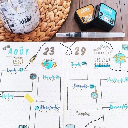 Diářová razítka Aladine Stampo Bullet Journal, 45 ks - Číslice