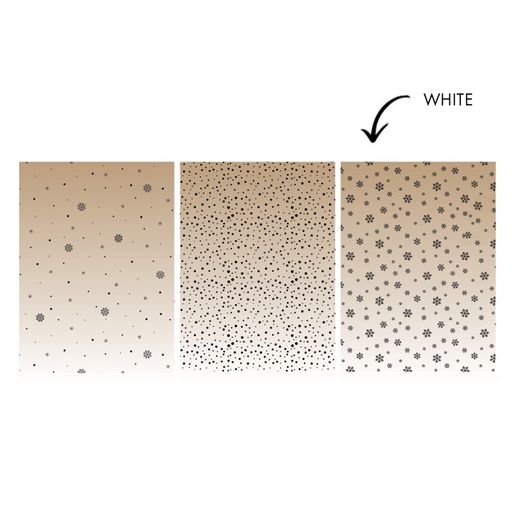 Acetátová fólie Studio Light, A4, 6 ks - Bílé vločky