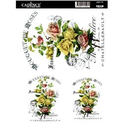 Transferový obrázek Cadence Easy Transfer, 25x35 cm - Buket růží