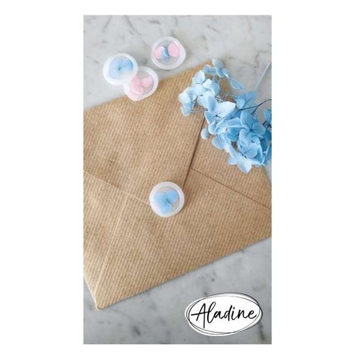 Sušené květiny do pečetí Aladine - bleu, modré