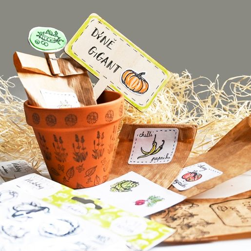 Razítka Aladine Stampo Hobby, 31 ks - Zavařujeme