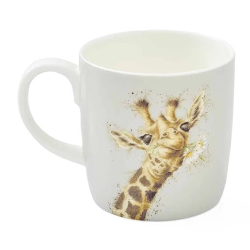 Porcelánový hrnek Wrendale Designs "Flowers", 0,4 l - Žirafa