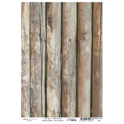 Rýžový papír Cadence - Hnědé trámy - VYBERTE VELIKOST