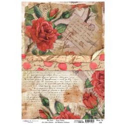 Rýžový papír Cadence - Milostný dopis - VYBERTE VELIKOST