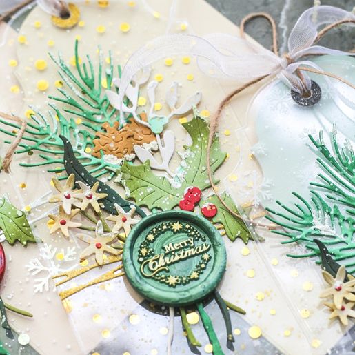 Acetátová fólie Studio Light, A4, 6 ks - Zlaté vločky