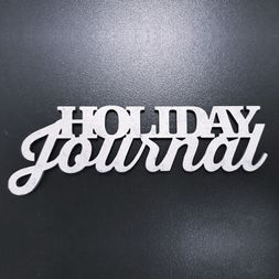 Kartonový výsek, 7,9x3,7 cm - Holiday Journal